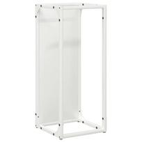 vidaXL Malkų stovas Baltas 25x25x60 cm Šaltai valcuotas plienas