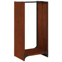 vidaXL malkinė lentyna 40x30x80 cm oro sąlygoms atsparus plienas