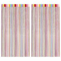vidaXL Virvelinės užuolaidos, 2vnt., 100x250cm, įvairių spalvų