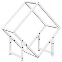 vidaXL Malkų stovas, baltas, 50x25x50 cm, šaltai valcuotas plienas