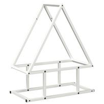 vidaXL Malkų lentyna, baltas, 50x25x60 cm, šaltai valcuotas plienas