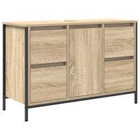 vidaXL praustuvo spintelė su stalčiais sonoma ąžuolas 90x34,5x60 cm