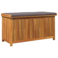 vidaXL Lauko dėžė pagalvėlėms, 113x50x60,5 cm, akacijos masyvas