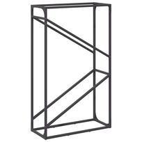 vidaXL Malkų lentyna, juoda, 60x25x100 cm, šaltai valcuotas plienas