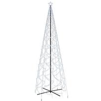 vidaXL Kalėdų eglutė, 160x500cm, kūgio formos, 1400 šaltų baltų LED