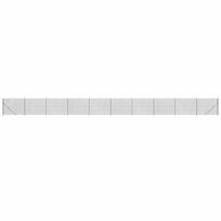 vidaXL Tinklinė tvora su flanšais, antracito spalvos, 1,4x25m