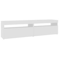 vidaXL Televizoriaus spintelės su LED, 2vnt., baltos, 75x35x40cm