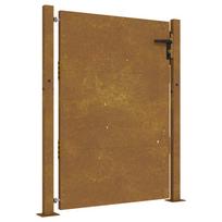vidaXL Sodo vartai, 100x125 cm, Corten plienas