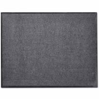 vidaXL Durų kilimėlis, pilkos spalvos, 90 x 60 cm, PVC