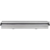 vidaXL Baseino fontanas su LED, 60cm, stačiak. formos, nerūdijantis plienas