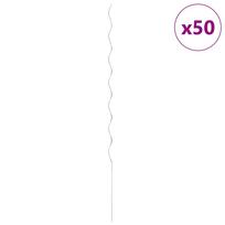 vidaXL Atrama augalams, spiralės forma, 50vnt., 170cm, cinkuot. plien.
