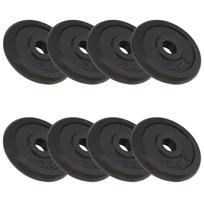 vidaXL Svoriai, 8vnt., 8x2,5kg, ketus