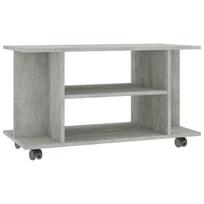 vidaXL TV spintelė su ratukais, betono pilkos sp., 80x40x45cm, mediena