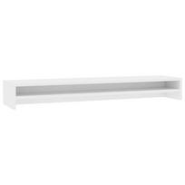 vidaXL Monitoriaus stovas, baltas, 100x24x13 cm, apdirbta mediena