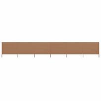 vidaXL Uždanga nuo vėjo, 6 plokštės, taupe spalvos, 800x120cm, audinys