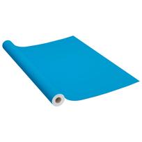 vidaXL Lipni plėvelė baldams, mėlynos spalvos, 500x90cm, PVC