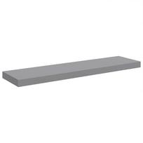 vidaXL Pakabinama sieninė lentyna, pilkos spalvos, 90x23,5x3,8cm, MDF