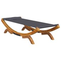vidaXL Lauko poilsio gultas, antracito, 100x188,5x44cm, mediena