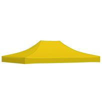 vidaXL Proginės palapinės stogas, geltonos spalvos, 4x3m, 270 g/m²