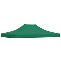vidaXL Proginės palapinės stogas, žalios spalvos, 4x3m, 270 g/m²