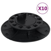 vidaXL Reguliuojamos terasos atramos, 10vnt., 25-40mm