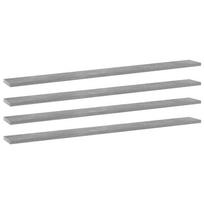 vidaXL Knygų lentynos plokštės, 4vnt., betono, 100x10x1,5cm, MDP