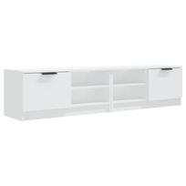 vidaXL Televizoriaus spintelės, 2vnt., baltos, 80x35x36,5cm, mediena