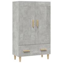 vidaXL Komoda, betono pilkos spalvos, 70x31x115cm, apdirbta mediena