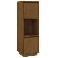 vidaXL Komoda, medaus ruda, 38x35x117cm, pušies medienos masyvas