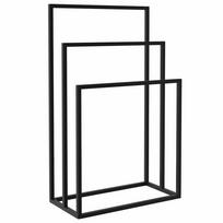 vidaXL Pastatoma rankšluosčių kabykla, juoda, 48x24x79cm, geležis