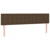 vidaXL Galvūgaliai, tamsiai rudi, 160x5x78/88 cm, audinys