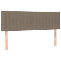 vidaXL Galvūgaliai, taupe spalvos, 144x5x78/88 cm, audinys