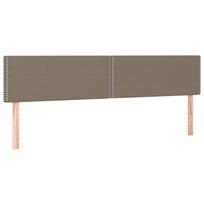 vidaXL Galvūgaliai, taupe spalvos, 200x5x78/88 cm, audinys