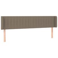 vidaXL Galvūgalis su auselėmis,taupe spalvos,163x16x78/88 cm, audinys