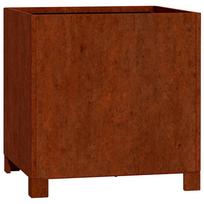 vidaXL Lovelis su kojelėmis, rūdžių, 40x40x40cm, Corten plienas