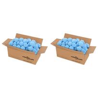 vidaXL Kamuoliukai baseino filtrui, mėlyni, polietilenas, 1400g
