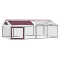 vidaXL Aptvaras, moka, 200x112,5x74cm, pušies medienos masyvas