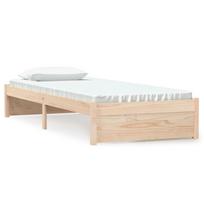 vidaXL Lovos rėmas, 75x190cm, medienos masyvas, vienvietis
