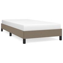 vidaXL Lovos rėmas be čiužinio, taupe, 90x190 cm, audinys