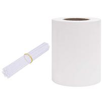 vidaXL Privatumo suteikianti sodo pertvara, balta, 70x0,19m, PVC