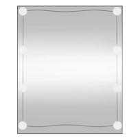vidaXL Sieninis veidrodis su LED lemputėmis, 50x60cm, stiklas
