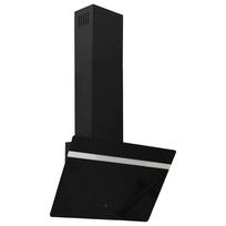 vidaXL Sieninis gartraukis, juodas, 60cm, plienas ir grūdintas stiklas