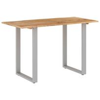 vidaXL Valgomojo stalas, 118x58x76cm, akacijos medienos masyvas