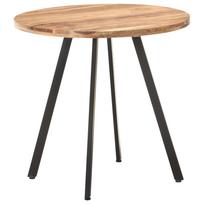 vidaXL Valgomojo stalas, 80cm, akacijos medienos masyvas