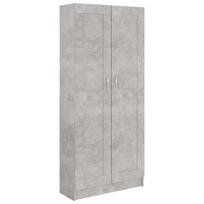 vidaXL Spintelė knygoms, betono, 82,5x30,5x185,5cm, apdirbta mediena