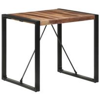 vidaXL Valgomojo stalas, 80x80x75cm, medienos masyvas