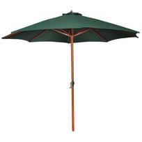 vidaXL Skėtis nuo saulės, žalios spalvos, 258cm