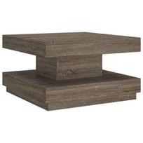 vidaXL Kavos staliukas, pilkos spalvos, 60x60x35cm, MDF