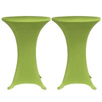 vidaXL Tampri staltiesė, 2 vnt., Skersmuo 60 cm, Žalios spalvos