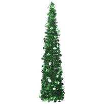 vidaXL Išskleidžiama dirbtinė Kalėdų eglutė, žalia, 150cm, PET